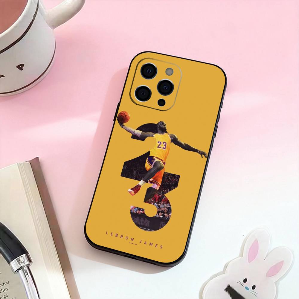 

Basketball L-Lebron James 23 Phone Case For iPhone 17,16,15,14,13,12,11 Plus,Pro,Max,XS Silicone Soft Cover iPhone12PRO