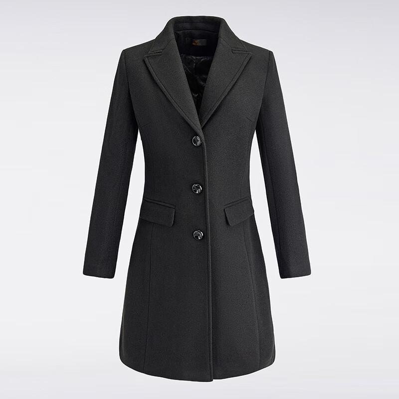 Treaman Women's Elegant Mid-Length Padded Coat