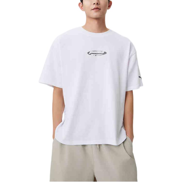 PUMA Graphic SS25 T Shirt Unisex White 02 633853-02