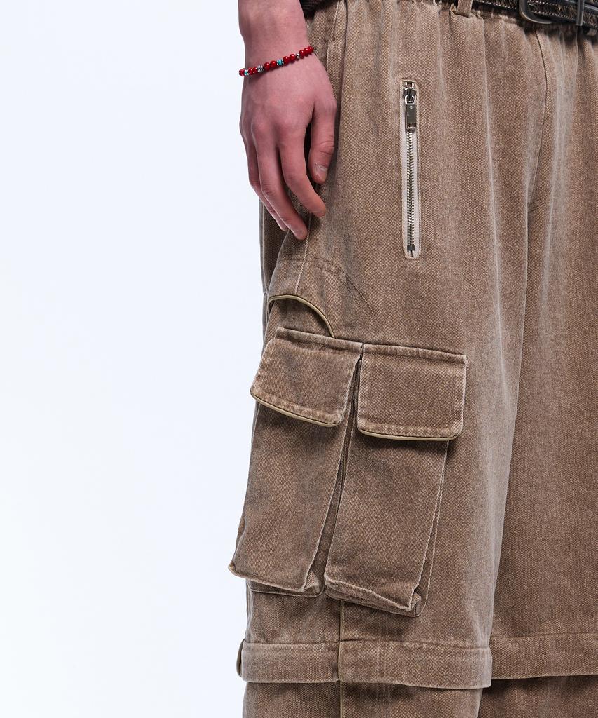 Aleseueseussi Convertible Carpenter Pants - Beige