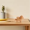 Small Wooden Horse Statue Hand-Carved Vintage Desk Decor Miniature Wood Animal Sculpture Home Office Decoration Feng Shui