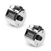 DFsucces Manual for Sports Competitions Counter, 2-Pack, Metal, Handheld, 4-Digit Counter, Measurement, Resettable, Mechanical, Small, Waterproof,