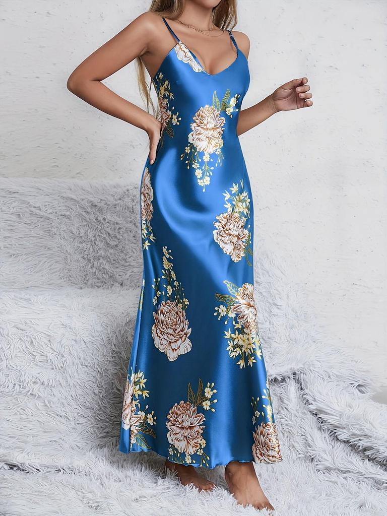 Pigiama Estivo da Donna Senza Maniche Europeo & Americano - Vestito Lungo Robe Casual & Sexy