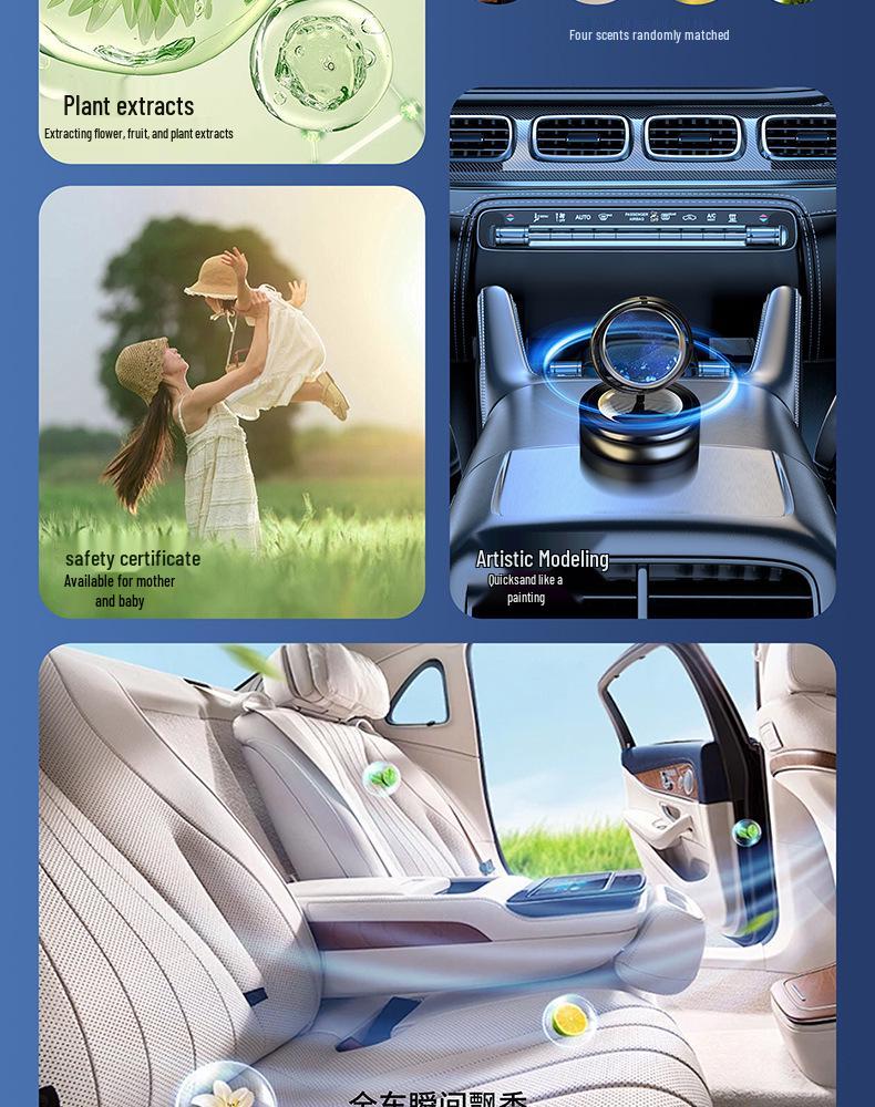 Solar Quicksand Dual-Use Car Air Freshener Ornament
