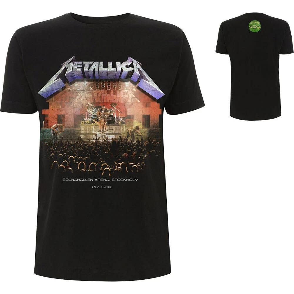 Metallica Стокгольм 86 Официальная футболка с мерчем M/L/XL Новая- M