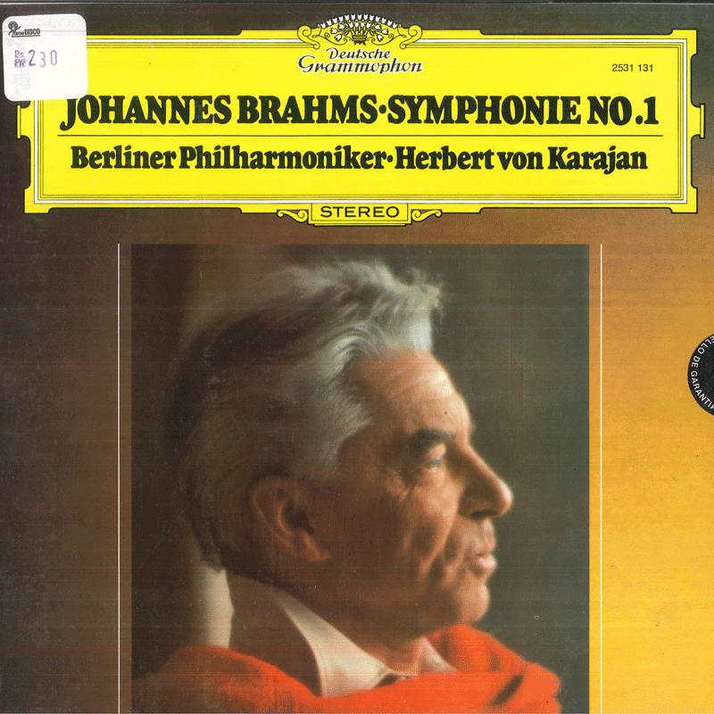 LP Record HERBERT VON KARAJAN, BERLINER PHILH - Brahms Symphonie Nr1 C-moll, Op68 2531131 DEUTSCHE GRAMMO Venezuela Classical Used