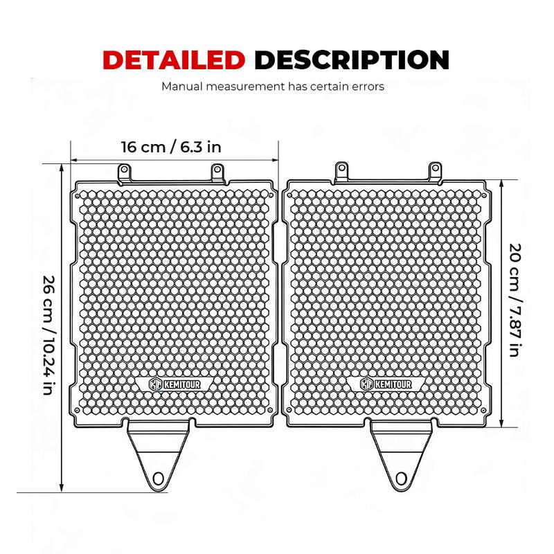 KEMITOUR Radiator Guard For BMW R1300GS & ADV Adventure 2023 2024 2025 Oil Cooler Cover Aluminium R 1300 GS Adv Motorcycle Parts