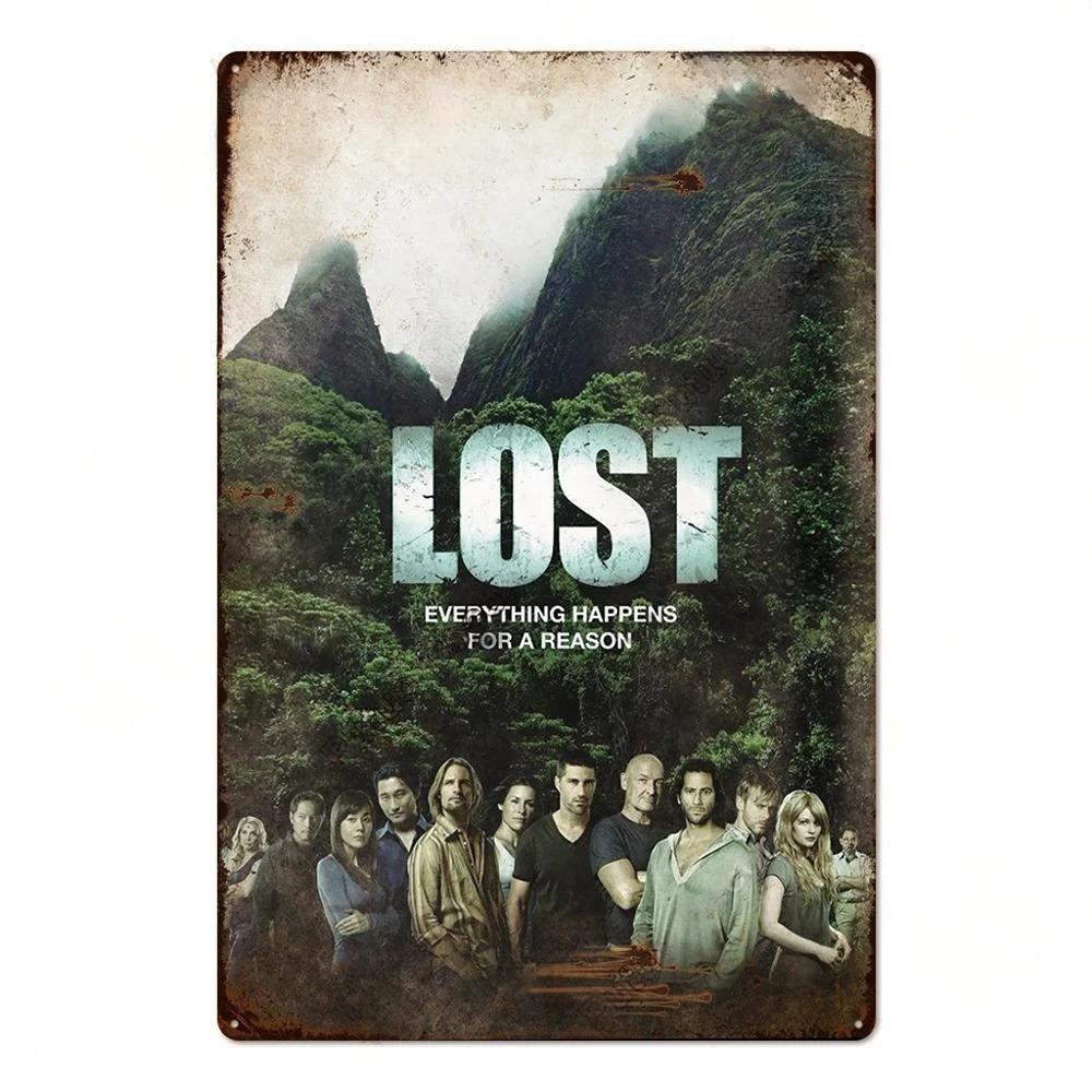 Vintage TV Movie Metal tin Signs decor Metal Plaque Posters Tin Sign Wall Decoration for Cinema Man Cave Bedroom Wall Home Decor