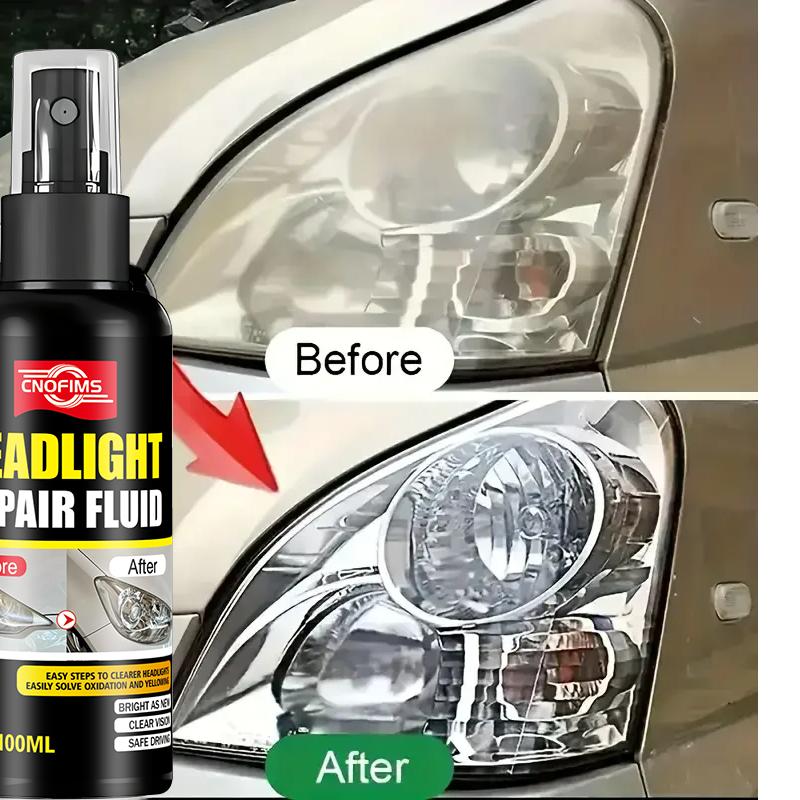 New Headlight repair 100 ml -- effectively repairs yellowing, oxidation, and cloudiness of car headlights | Safe and convenient