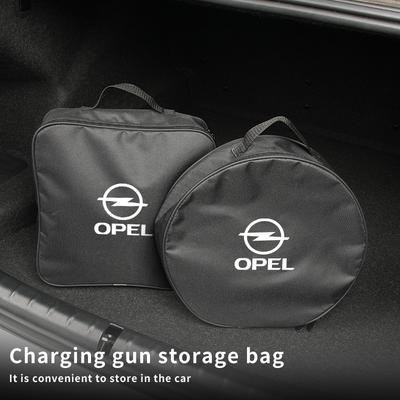 EV Car Charging Cable Storage Box Auto Charger Cables Carry Bag For Corsa Insignia Vectra Zafira Meriva Mokka Grandland OPC