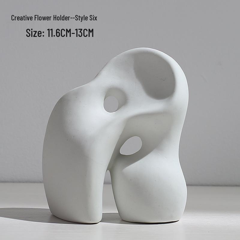 Nordic Style Ceramic Vase for Dried Flower Arrangements - Ideal for Hydroponic and Living Room Decor