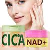Crema Anti-Età con NAD+ e Dischetti di Cotone alla Centella Asiatica 100pz, Esfoliante Delicato, Rinnovamento Cellulare, Tono Uniforme della Pelle e Idratazione