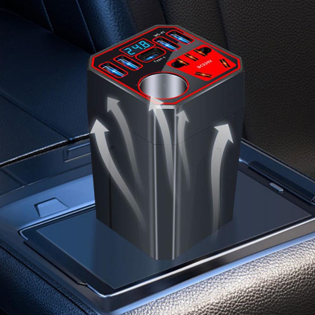 1 X Invertor de curent auto 3A 12V/24V 80CM cablu convertor auto rapid convertor de putere încărcător invertoare electronice auto