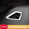 Stainless steel Car Dashboard Air Outlet Vent Frame Trim Cover Sticker For Volvo XC60 2018-   2024 2025 Accessories