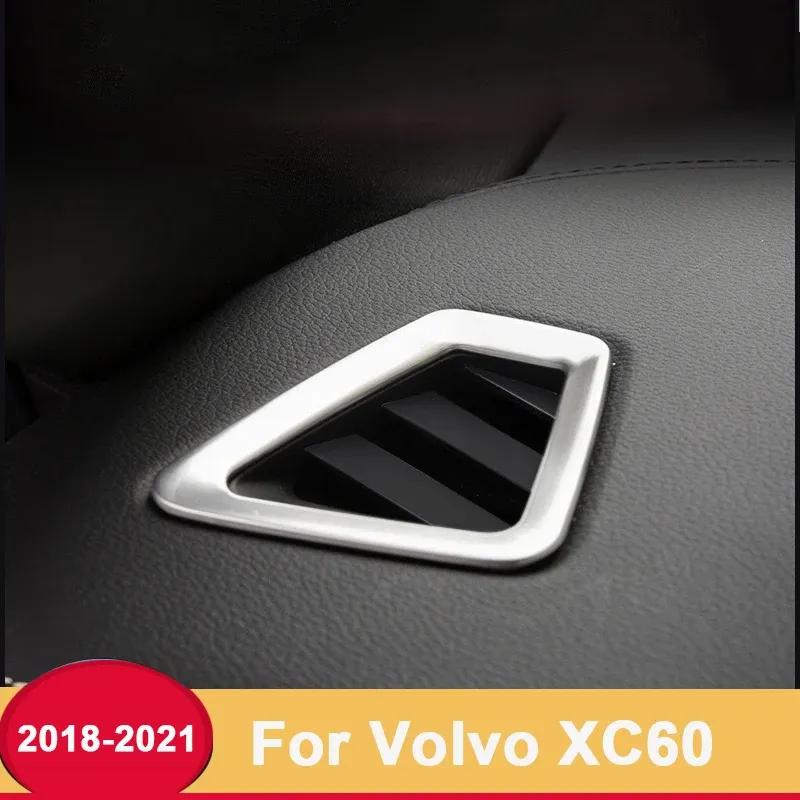 Stainless steel Car Dashboard Air Outlet Vent Frame Trim Cover Sticker For Volvo XC60 2018-   2024 2025 Accessories