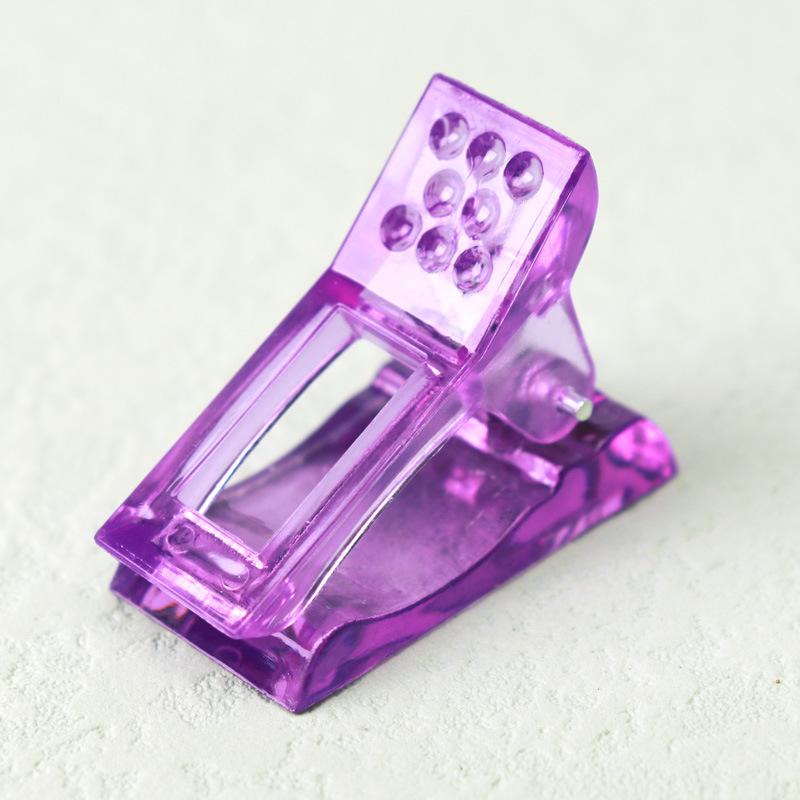 1pc Nail Art Extension Clip Auxiliary Stereotype Transparent Clip DIY Nail Art Nail Piece Fixed Decoration Repair Tool