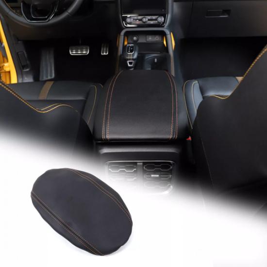 PU Leather Center Console Armrest Box Panel Cover For Ford Ranger -2024