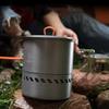 1,5/2,1L Υπαίθριο Κάμπινγκ Ταξιδεύοντας Πεζοπορία Heat Collection Κατσαρόλα Μαγειρικά σκεύη