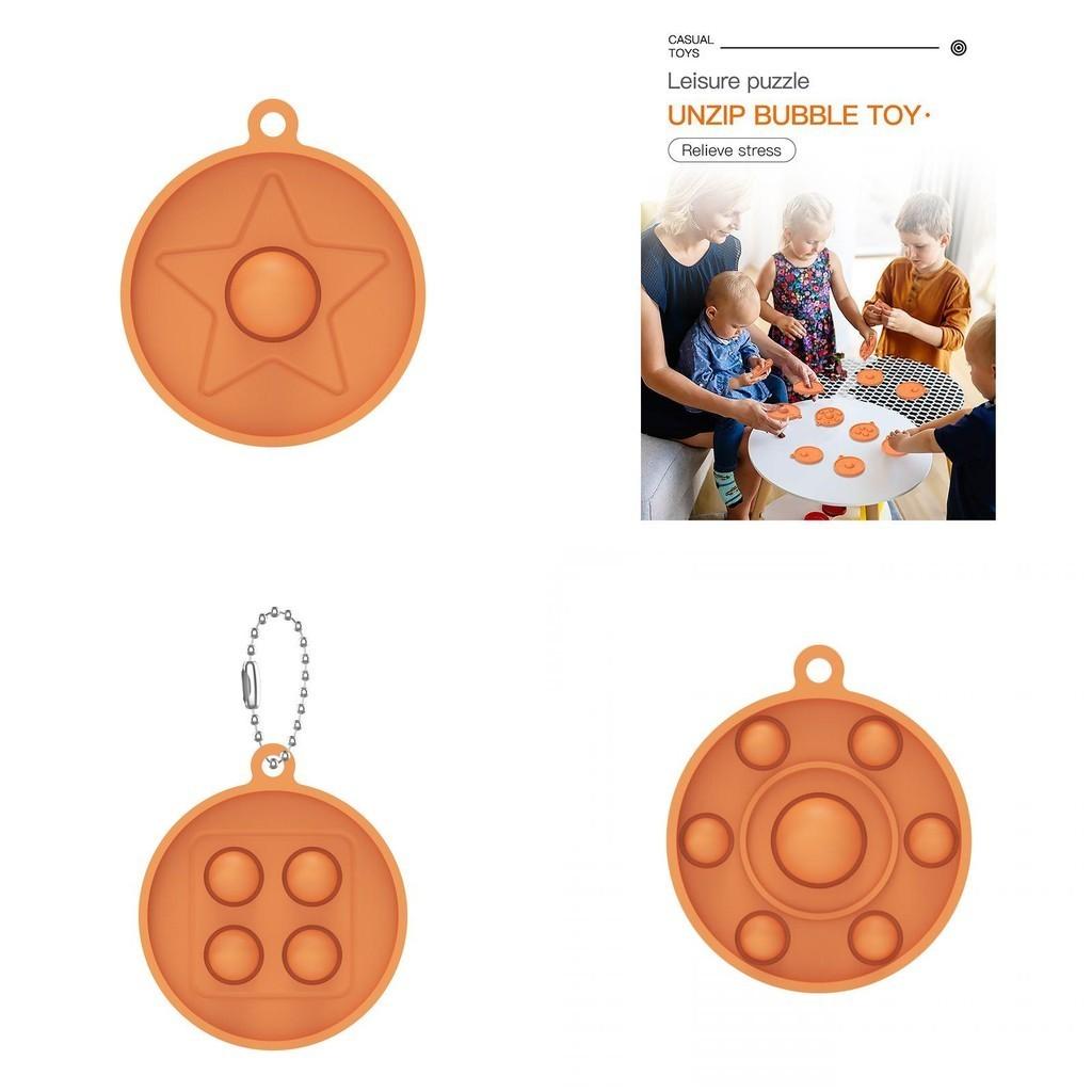 Delightful Squid Game Pop It Simple Dimple Push Bubble Keychain Pendant Fidget Toy For All Ages