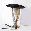 202508-bbao Ins Chic Faux Linen Diy Vintage Style Bride Solid Classic Sun Hat Women Leisure Cap