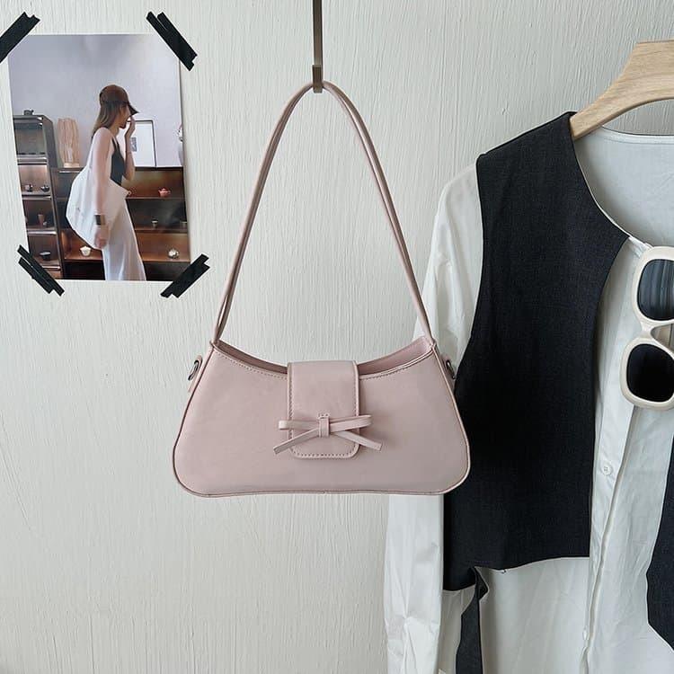 Bow decoration armpit bag women's one-shoulder crossbody bag