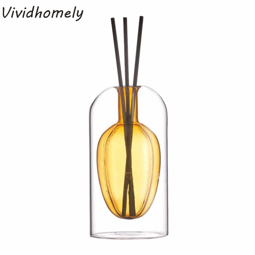 Creative Aromatherapy Diffuser Bottle Minimalism 130/200ML Essential Oil Evaporation Bottle Exquisite Double Layered