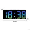 15.5cm Digital Alarm Clock Bedside Adjustable Brightness 12/24H Snooze Function for Children
