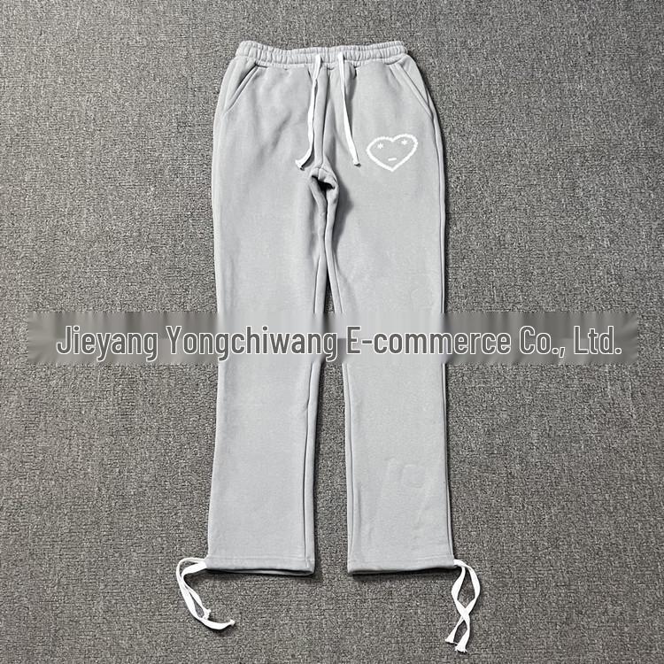 Europäischer & Amerikanischer Hip-Hop Liebe Sport Fleece Trainingsanzug - Sweatshirt & Sweatpants Winter Trendiger Stil