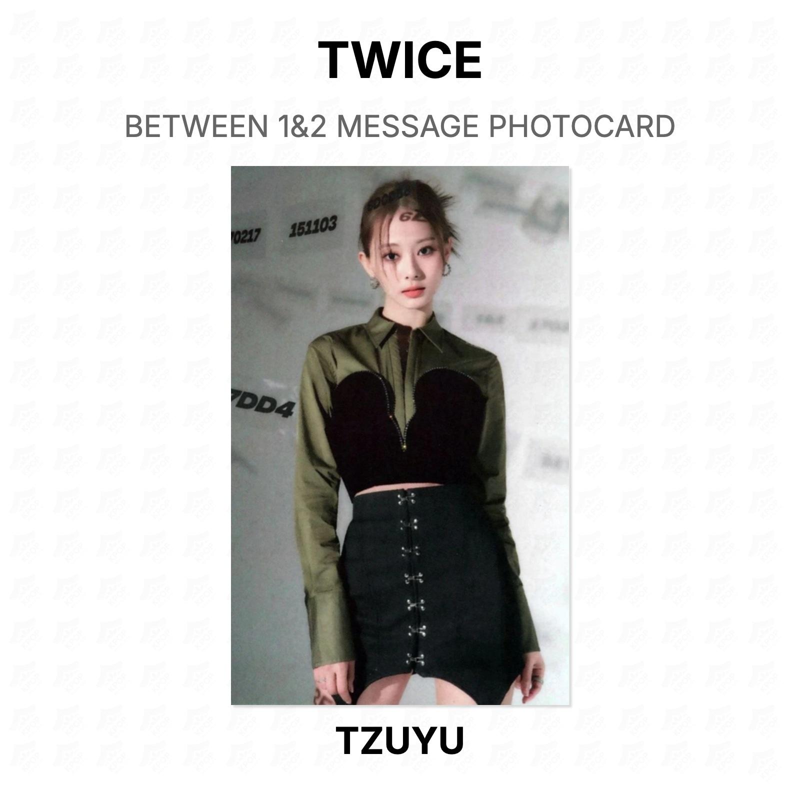 TWICE BETWEEN 1&2 MESSAGE PHOTOCARD Official Photocard TZUYU
