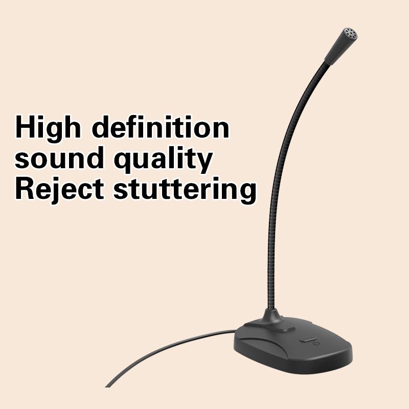 3.5Mm Jack Usb Computer Microphone Hi-Fi For High Fidelity Video Conference Speech Vlog Noise Cancelling Mic Professiona