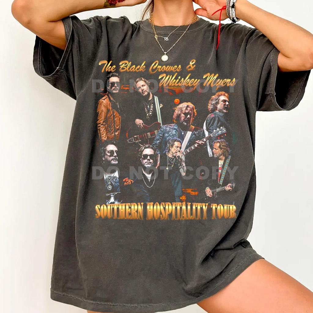 Comfort Colors The Black Crowes & Whiskey Myers Southern Hospitality Tour T-Shirt