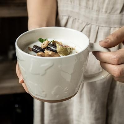 E-Commerce Gorąca Sprzedaż Retro Ceramiczny Kubek Śniadaniowy Kubek do Kawy Prezent na Otwarcie Firmy Niszowy Trend