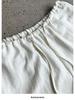 LUXI Women's Tencel Linen Elastic Waist Wide-Leg Summer Pants
