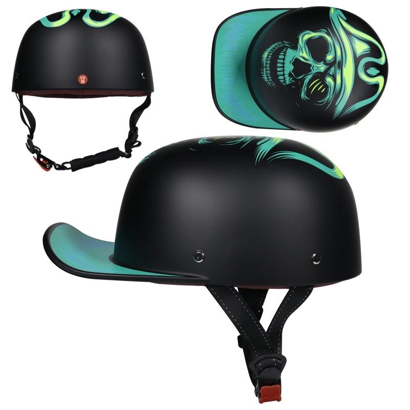 ORZ 201NEW Motorcycle Vintage Retro Helmets Baseball cap helmet Men Women Kid  Scooter Half Face Vintage Summer Cap