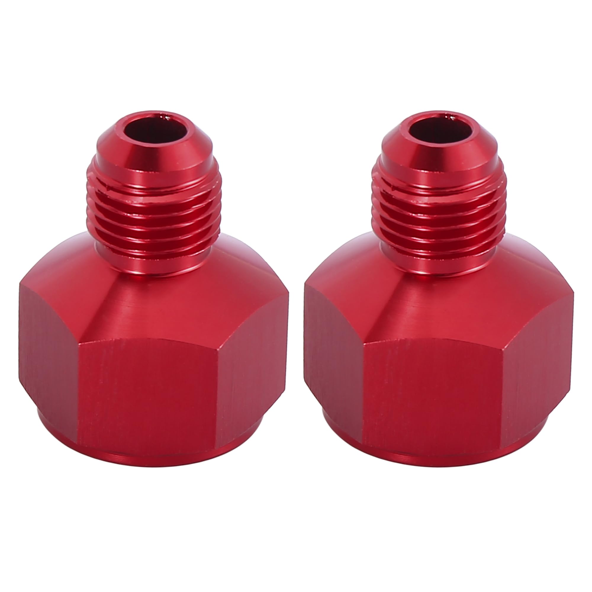 

X AUTOHAUX Адаптер фитинга для кулера Фитинг Соединитель автомобильного шланга Алюминиевый сплав AN10 Мама к AN6 Папа Красный 2 шт. 28.5x24.8x33.5mm красный
