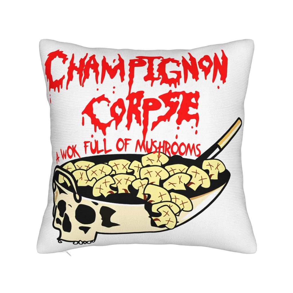 Pillow Case Death Metal Band Cannibal Corpse Soft Pillow Cover For Sofa Home Decoration Retro Trendy Pillowcases