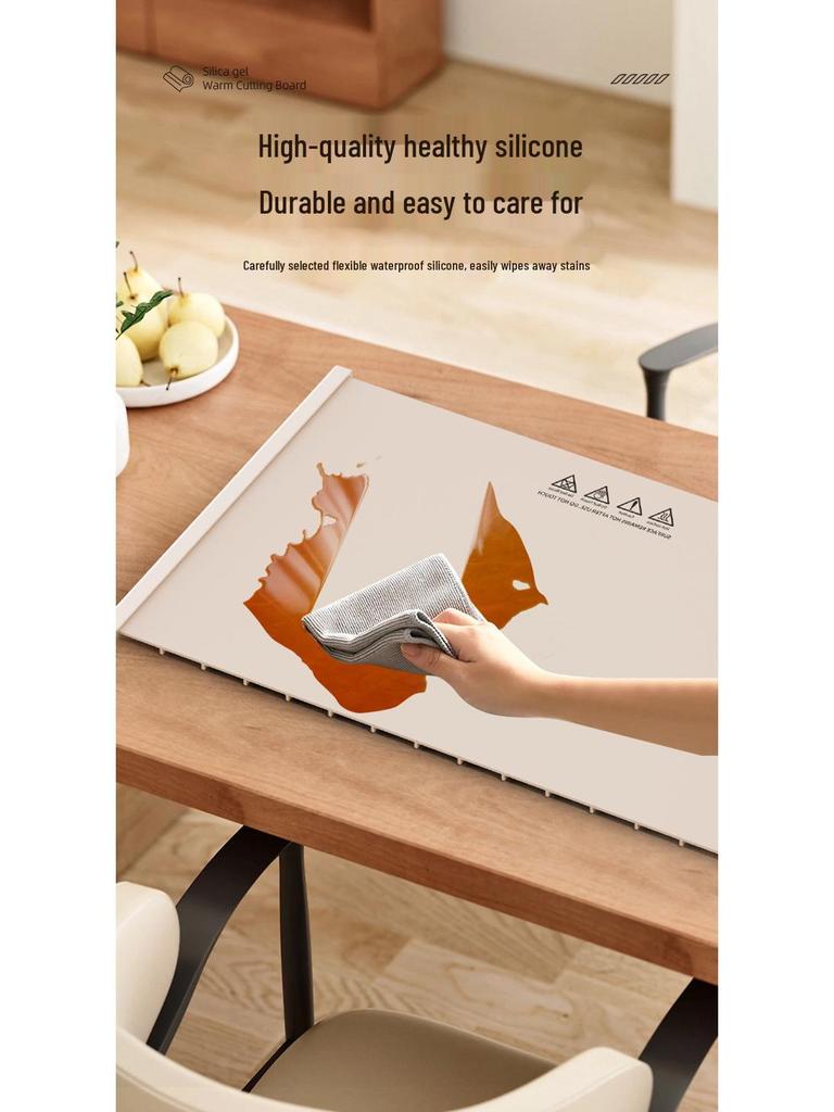 Folding Silicone Food Warmer Pad with Intelligent Temperature Control