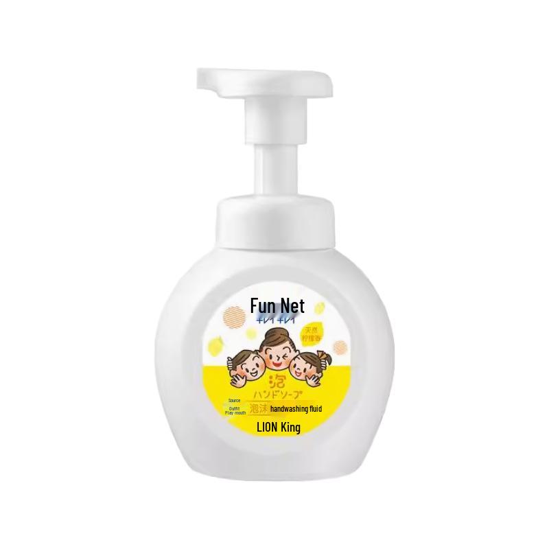 Пенообразное мыло для рук Lion Fun Clean с освежающим ароматом, безопасно для детей и всей семьи, 250 мл, портативная бутылка 250ml