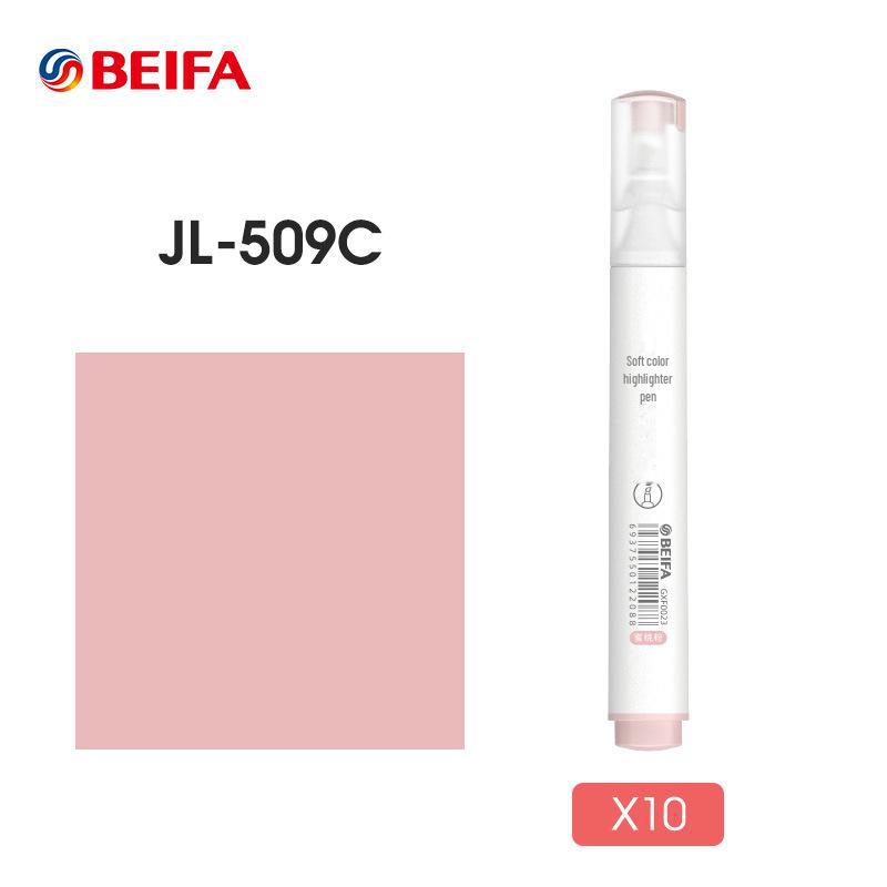 Beifa Morandi Soft-Headed Fluorescent Pens - 10-Box Set for Students' Graffiti and Eye-Protection Marking