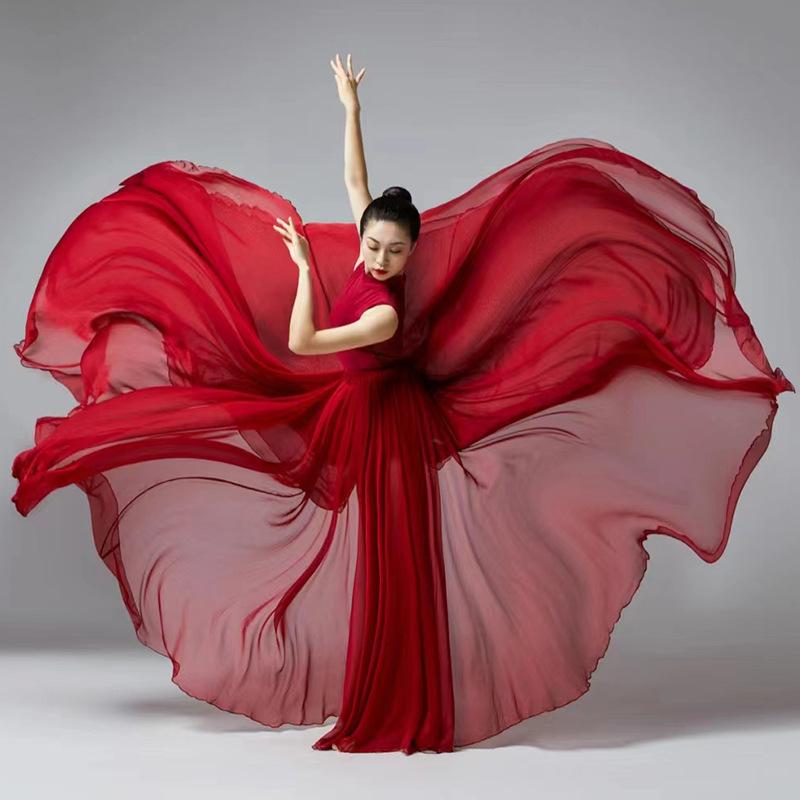 Half Length Skirt Ballet Dance Women Long Skirts Dancer Practice Wear Stage Skirts