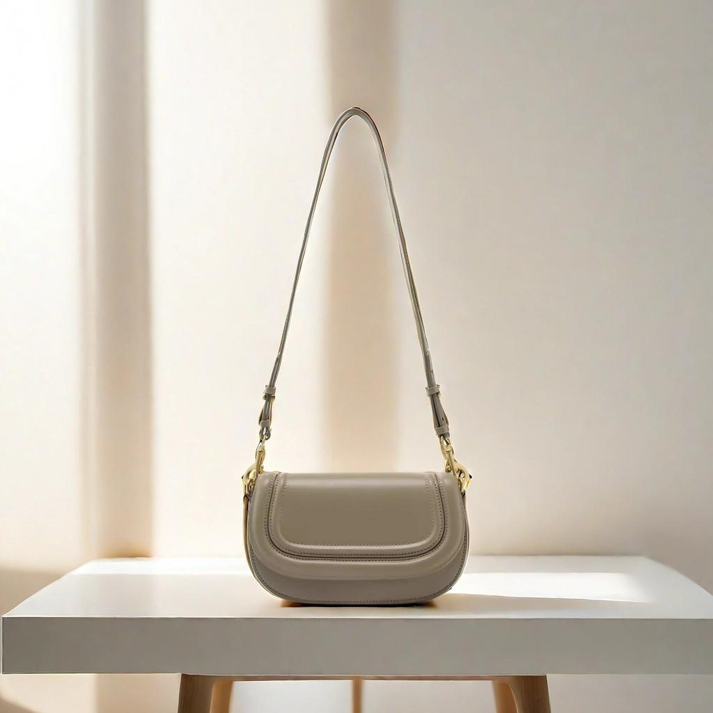 Damen Leder Achseltaschen Schulter mit Kette Umhängetasche Vintage Feminine Achseltaschen