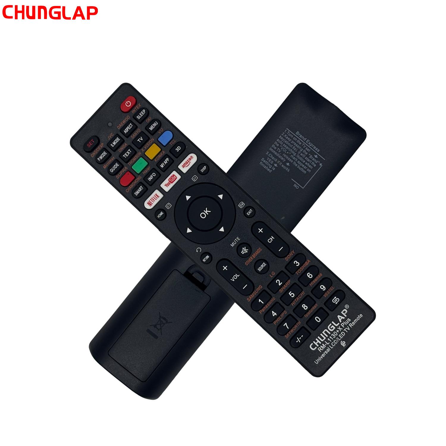 Universal TV Remote Control - RM-L1130+X, RM-L1120+X, RM-L1210+ (English Version) Blue