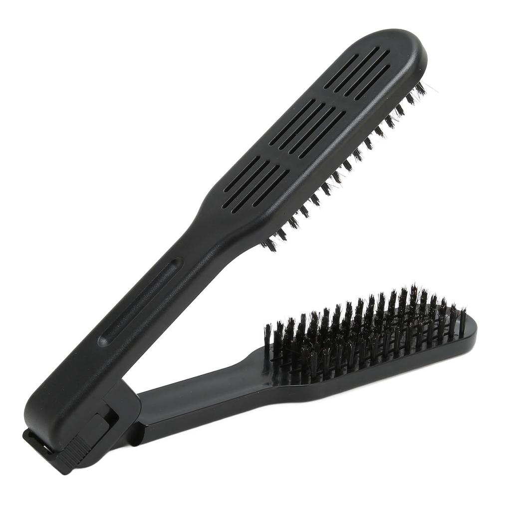 Hair Straightener Comb Prevents Static Nylon Bristles Hair Double Sided Brush for Smoothing and Straight Hair Styles