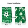 Football Pitch Designs Party Supply Practical Kraft Paper Gift Bags With Soccer Theme Stickers For Event Planning