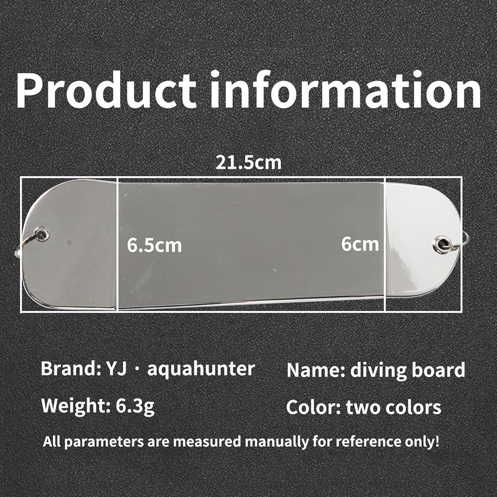 Fishing Flasher Swim Bait Aluminum Alloy Salmon Teaser Flash Board Underwater Diving Flashing Board Outdoor Fishing Accessories