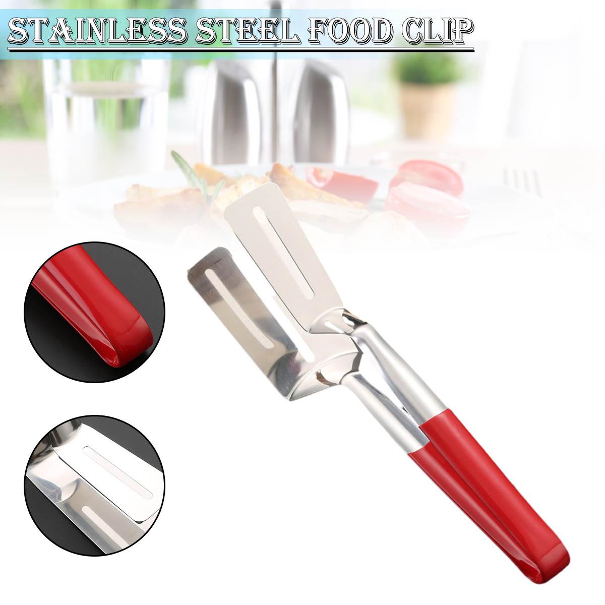 

PDTO зажим для еды из нержавеющей стали, зажим для барбекю, хлеба, рыбы, жарки, двухсторонний шпатель, лопатка