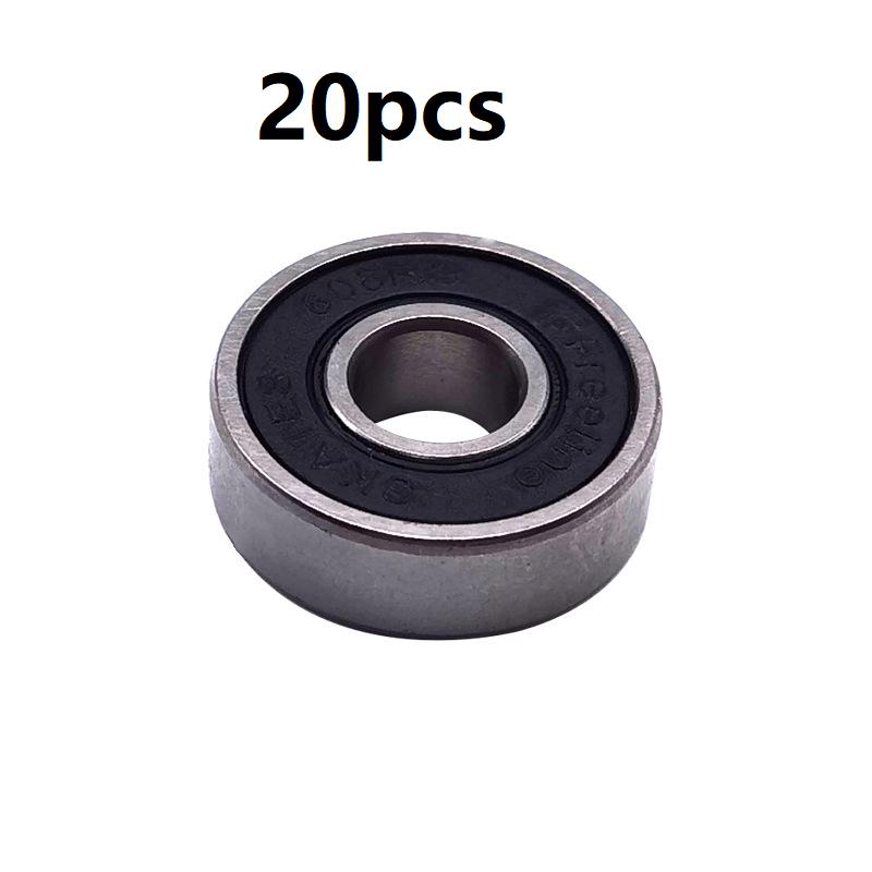 10/20/30/40/50pcs 608RS Deep Groove Ball Bearing 8x22x7 MM Double Shielded Miniature High-carbon Steel Single Row 608RS ABEC-7