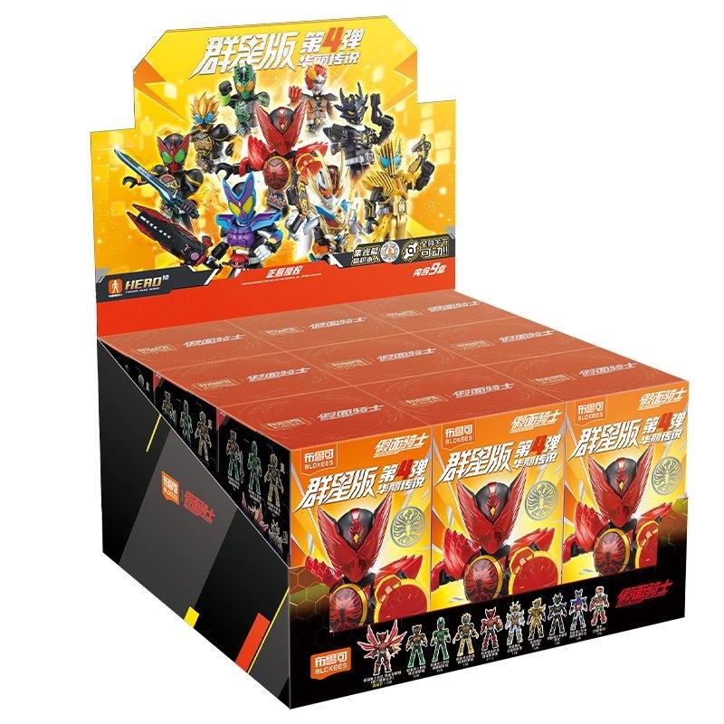 In Stock Blokees Kamen Rider Action Figures Anime Assembly GALAXY VERSION Model Toy Collectible Statue Desktop Birthday Gifts