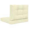 Outdoor Sofa Cushions 2 Pcs Cream Polyester