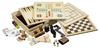 Philos Wooden Game Compendium - 30cm - 8 in 1 Board Game - Chess, Backgammon, Draughts, Nine Mens Morris, Ludo, Dominoes, Playing cards and Mikado - G